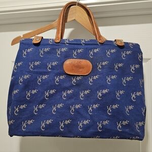RARE Princess House Canvas Leather Bag
